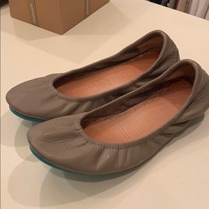 Tieks taupe ballet flats size 7